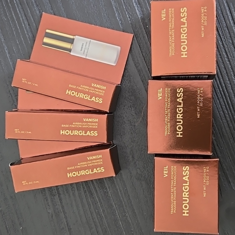 Hourglass Veil translucent setting powder & Vanish primer set of travel sizes